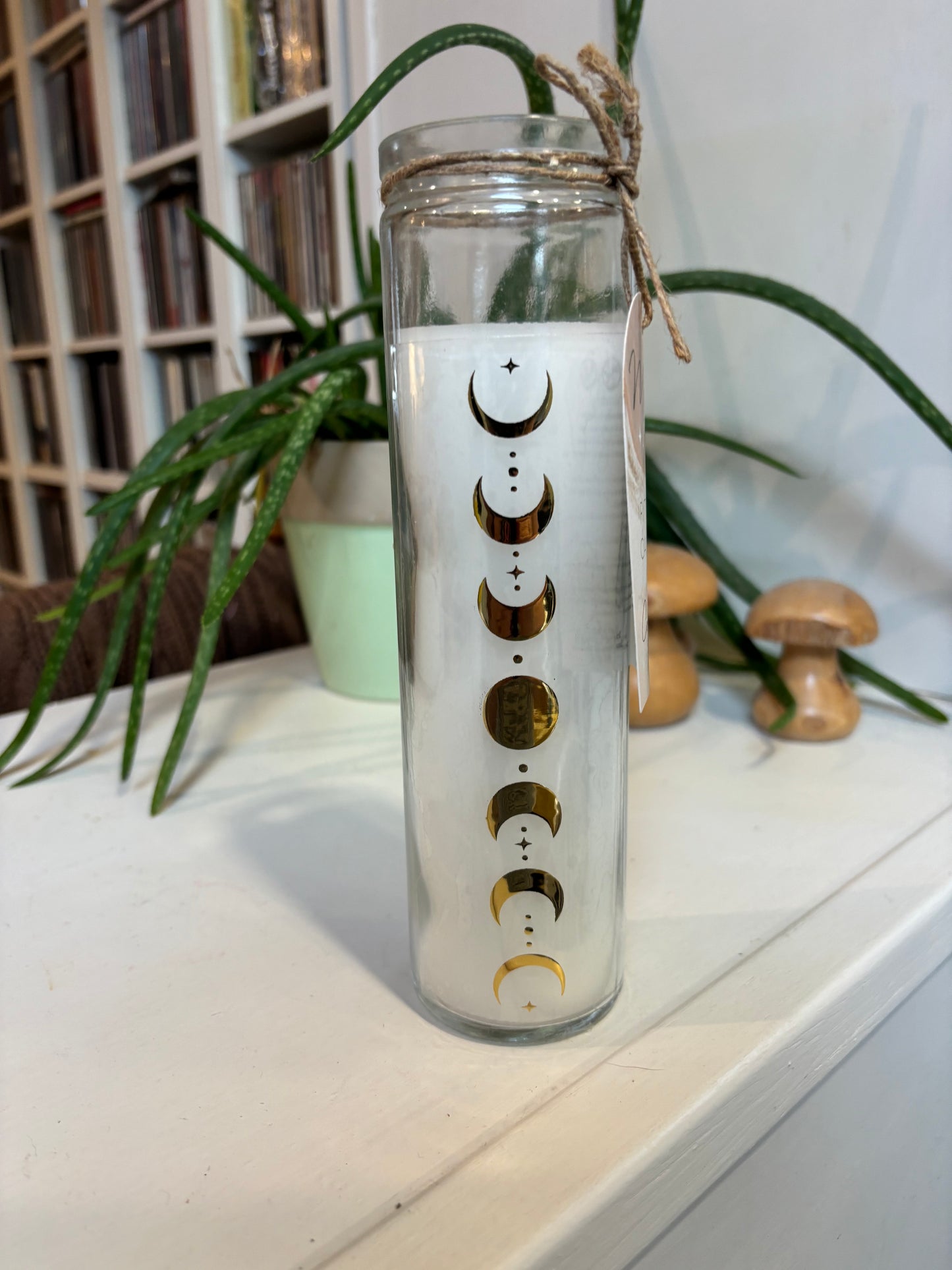 Moon Phase Glass Tube Candle - Coconut Scent