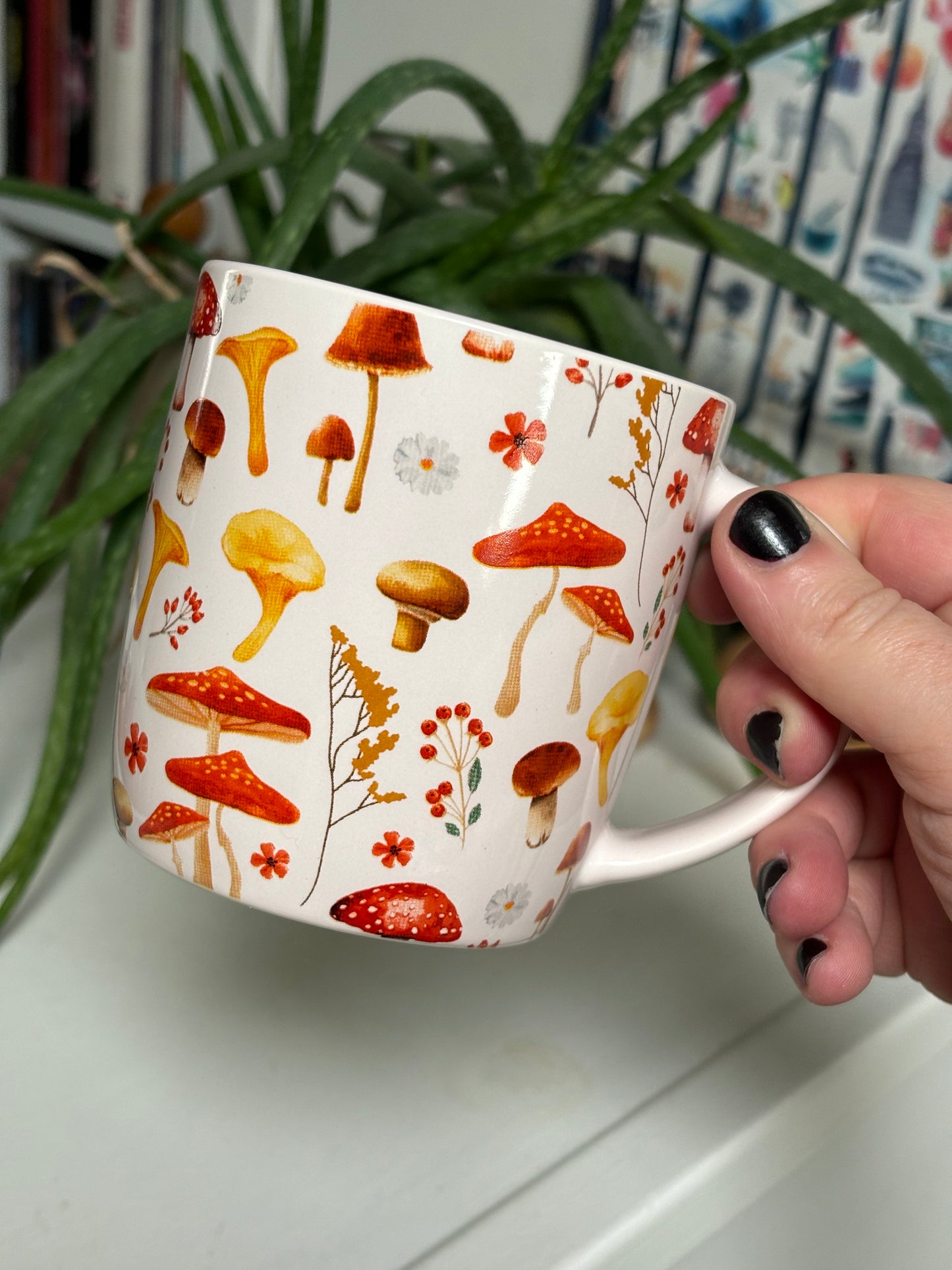 Mushroom Print Mug