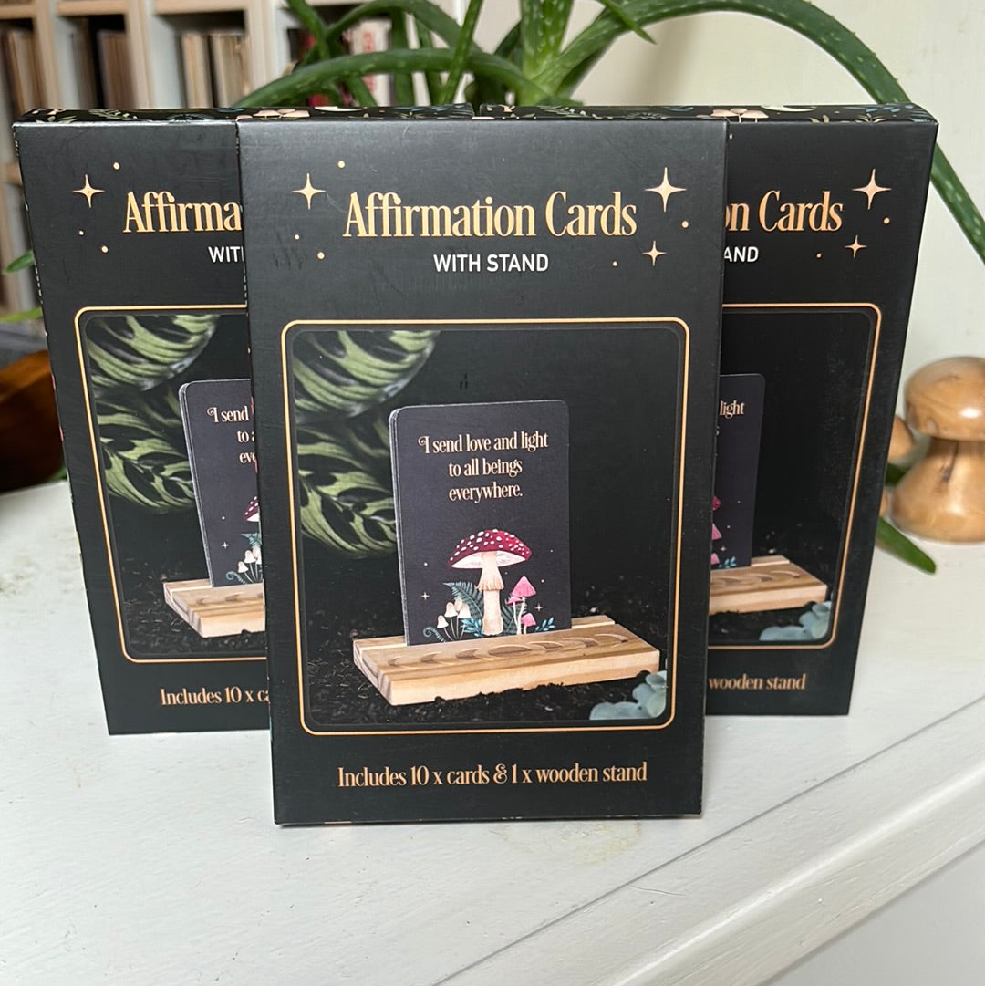 Dark Forest Affirmation Cards & Stand