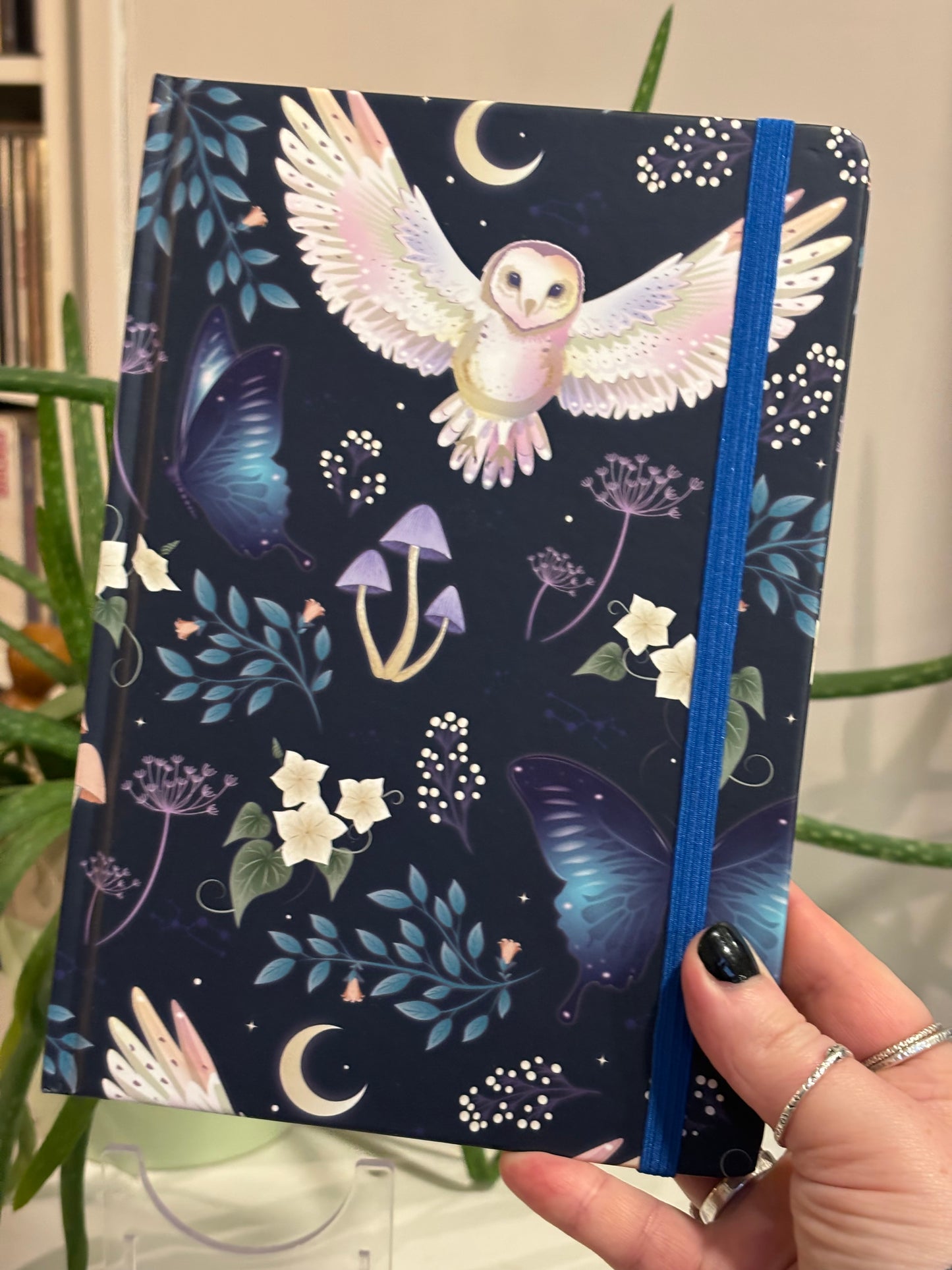 Night Flight Owl Lined Notebook