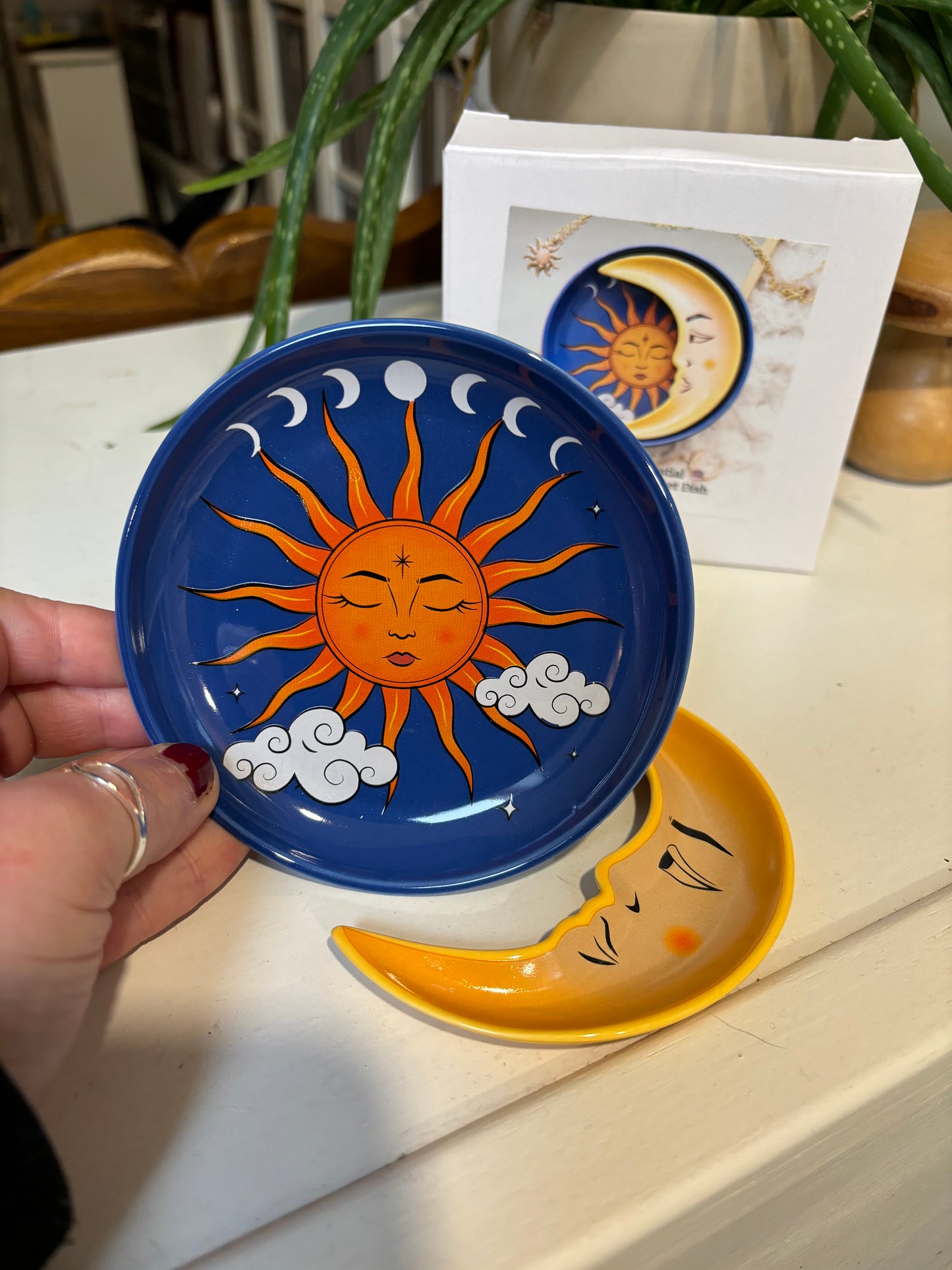 Stacking Trinket Dishes - Sun & Moon