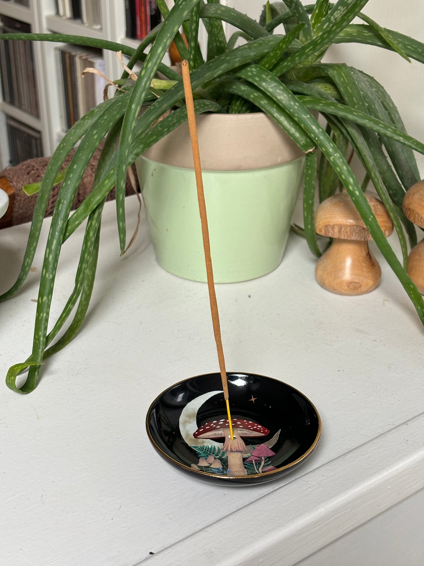 Dark Forest Mushroom Incense Plate