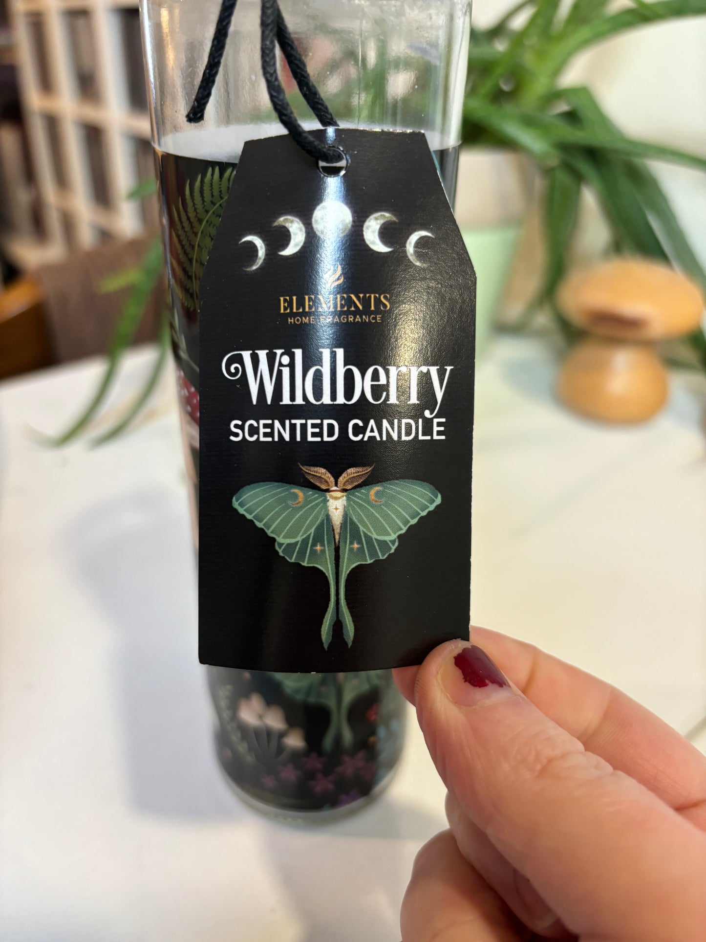 Dark Forest Glass Tube  Candle - Wildberry Scent