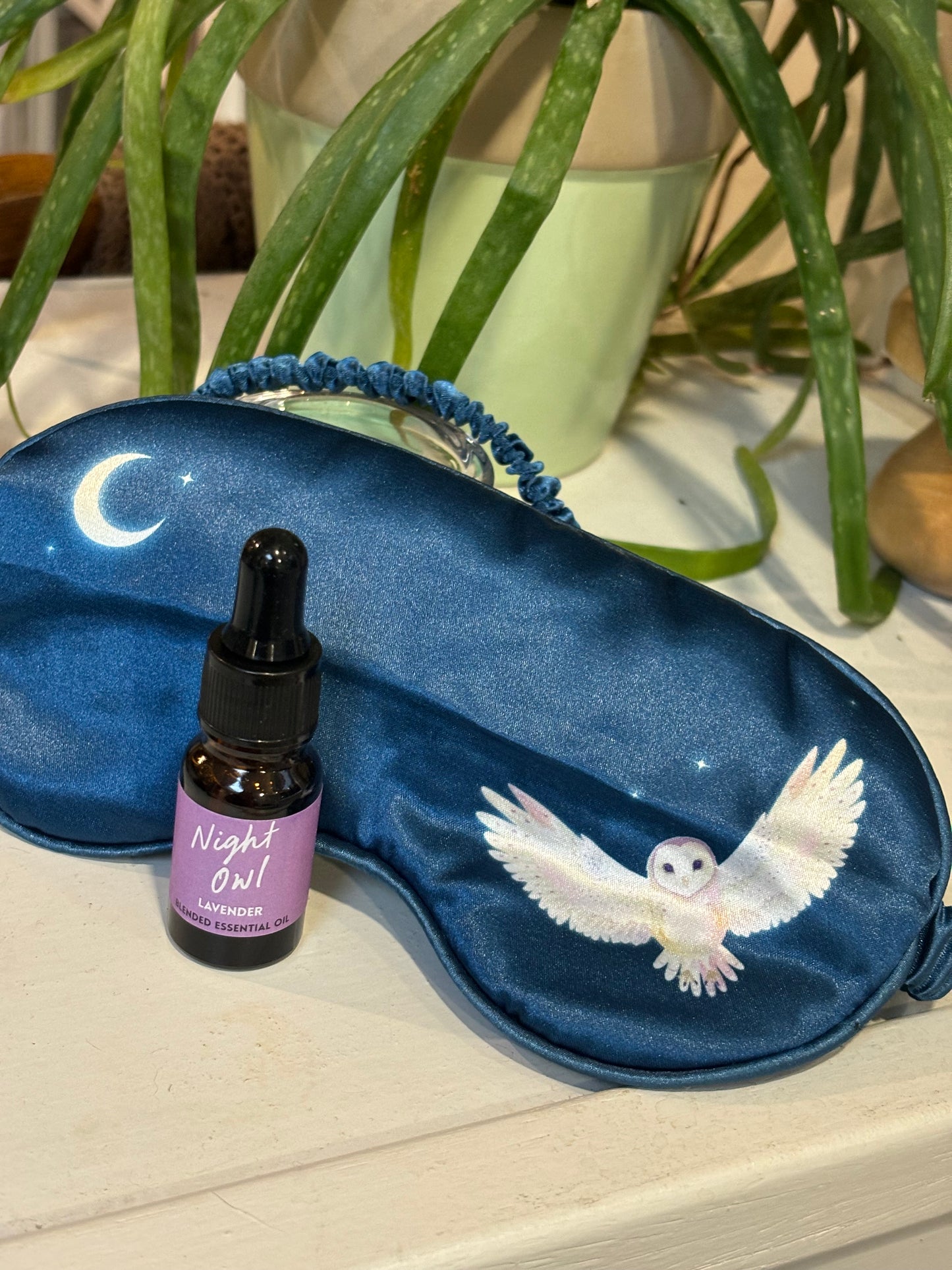 Night Owl Sleep Mask and Essential Oil Set
