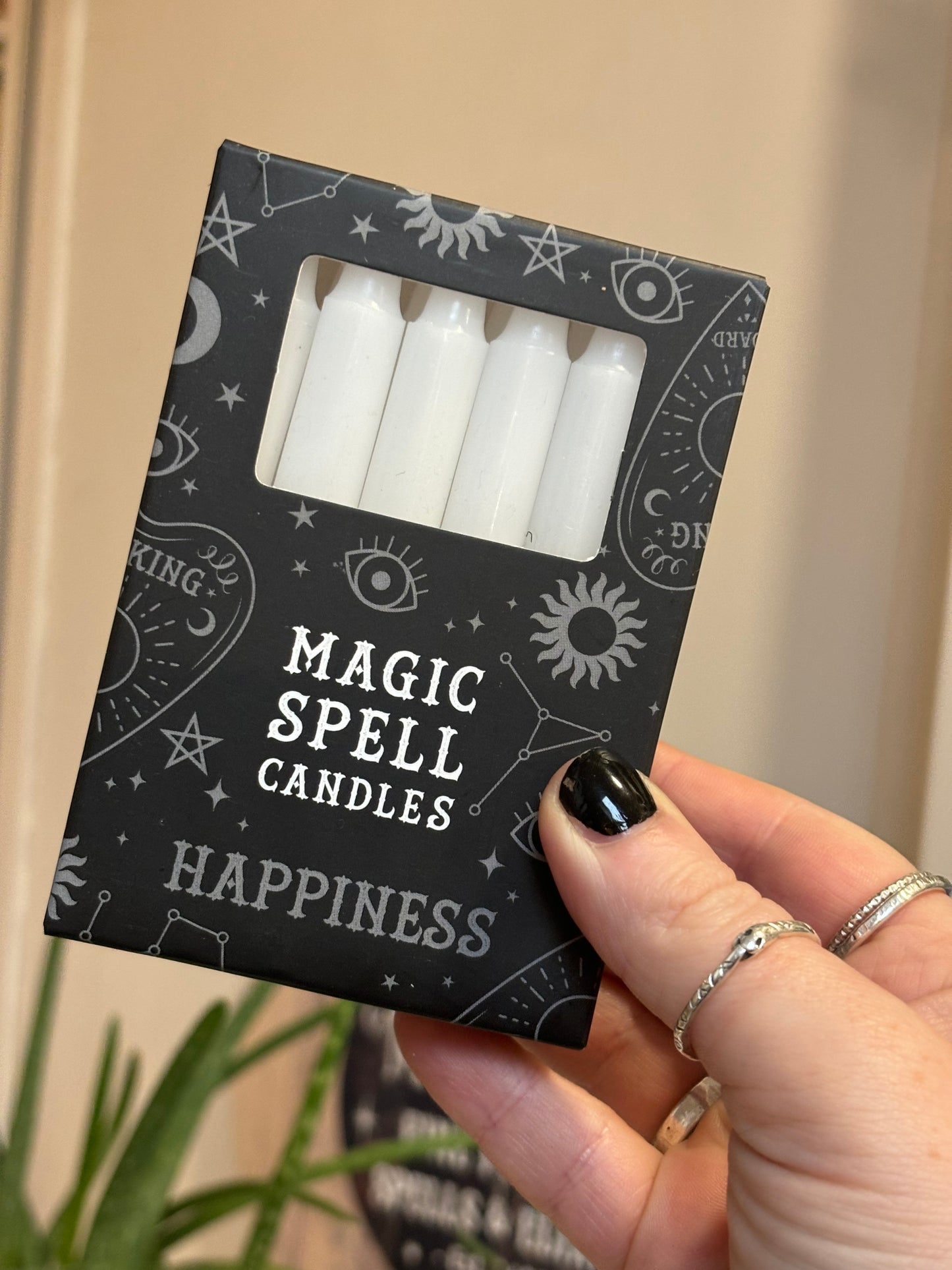 White Spell Candles 12pk - 'Happiness'