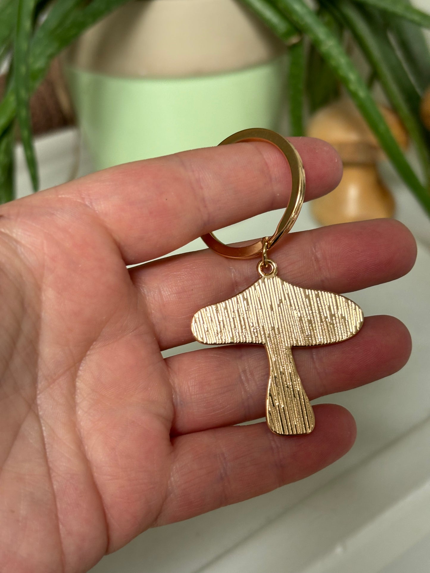 Lucky Toadstool Keyring