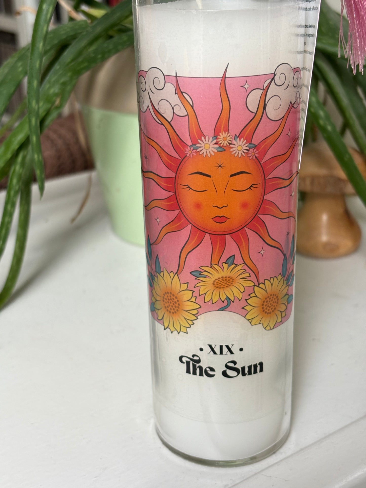 The Sun Glass Tube  Candle - Grapefruit