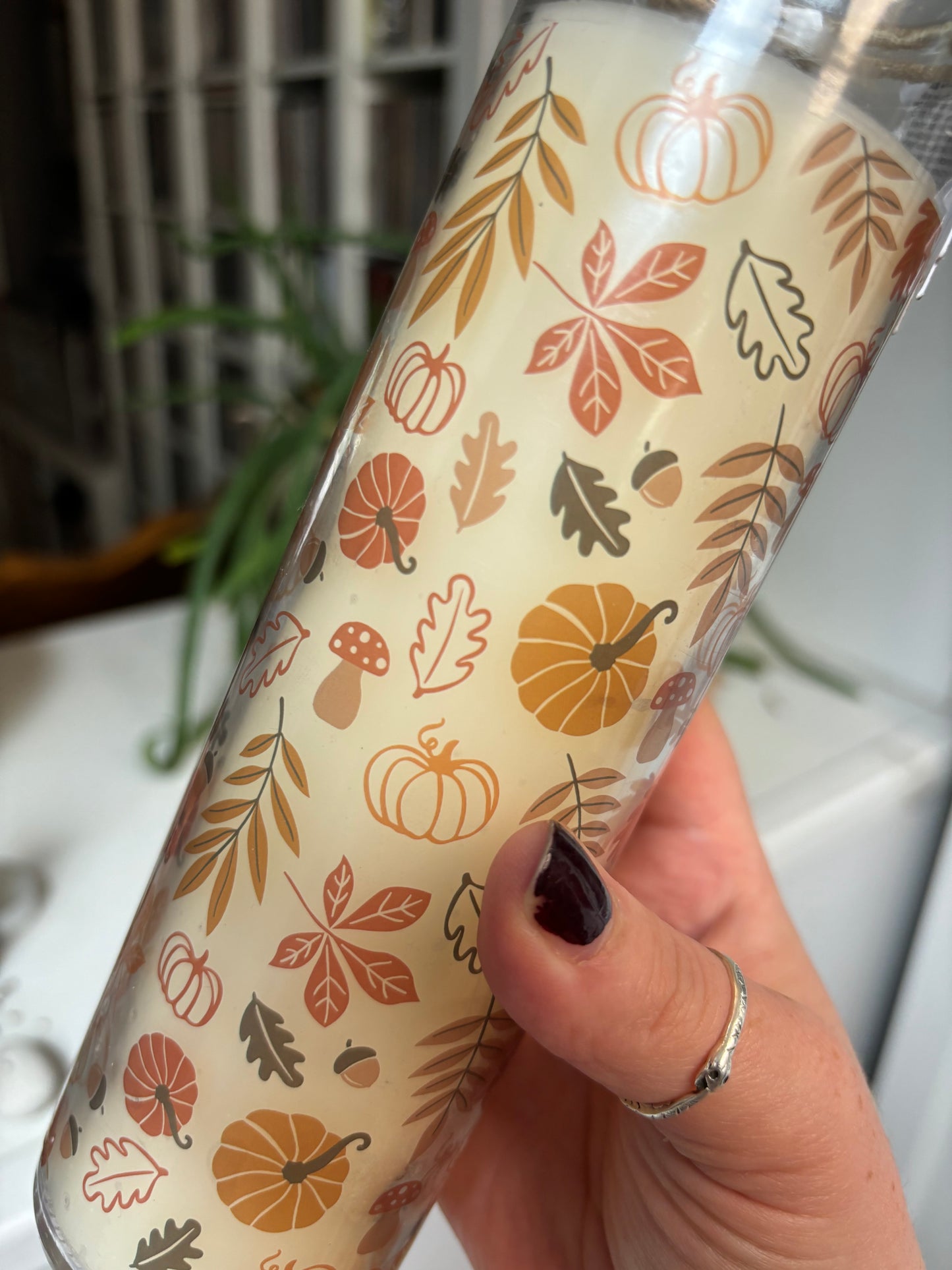 Autumn Leaves Pumpkin Spice Scented Tube Candle