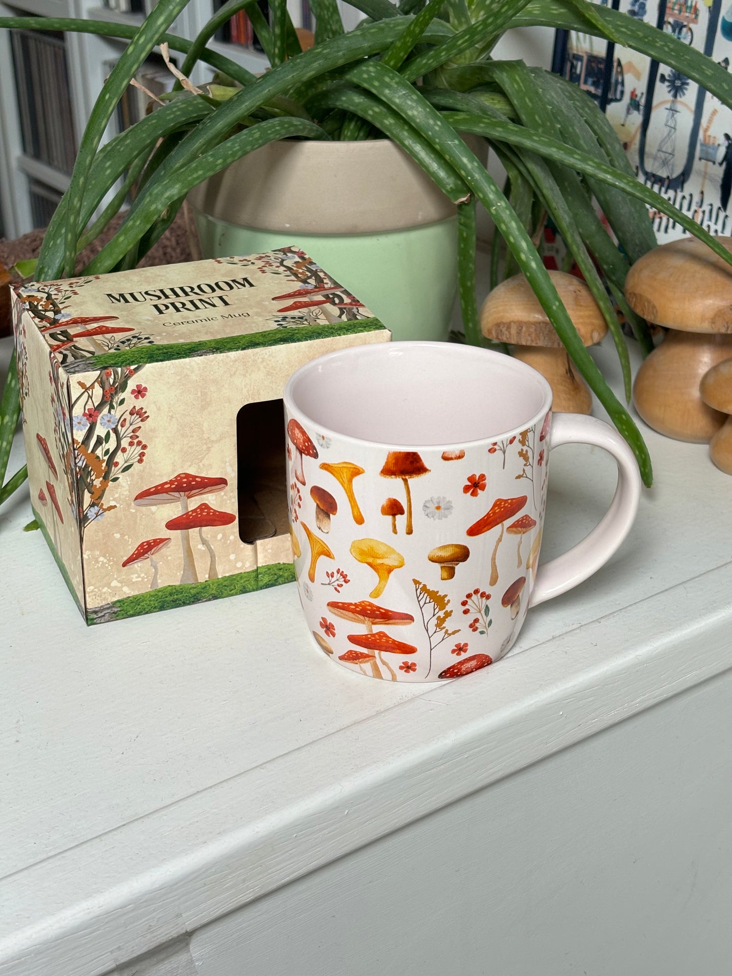 Mushroom Print Mug