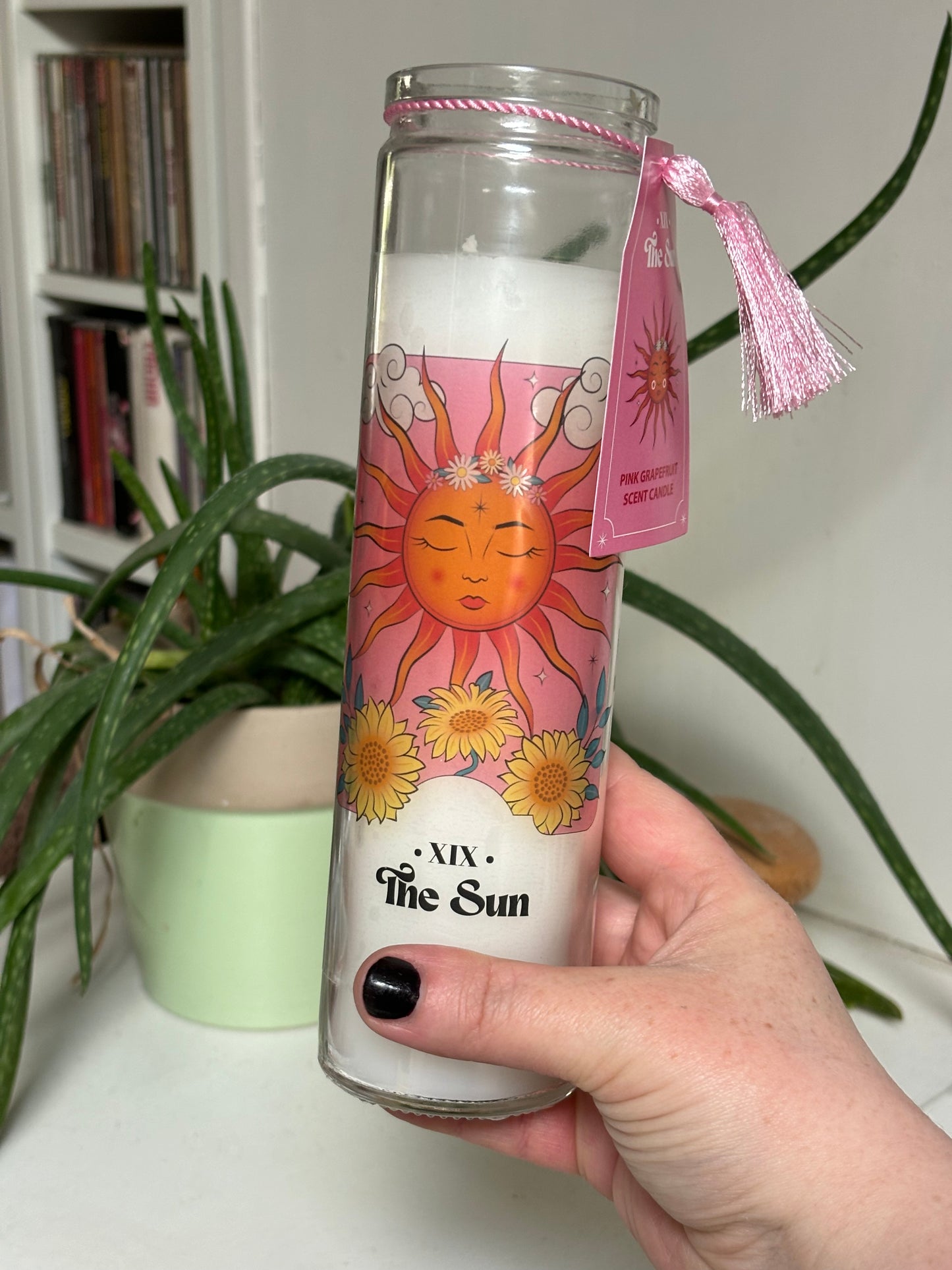 The Sun Glass Tube  Candle - Grapefruit