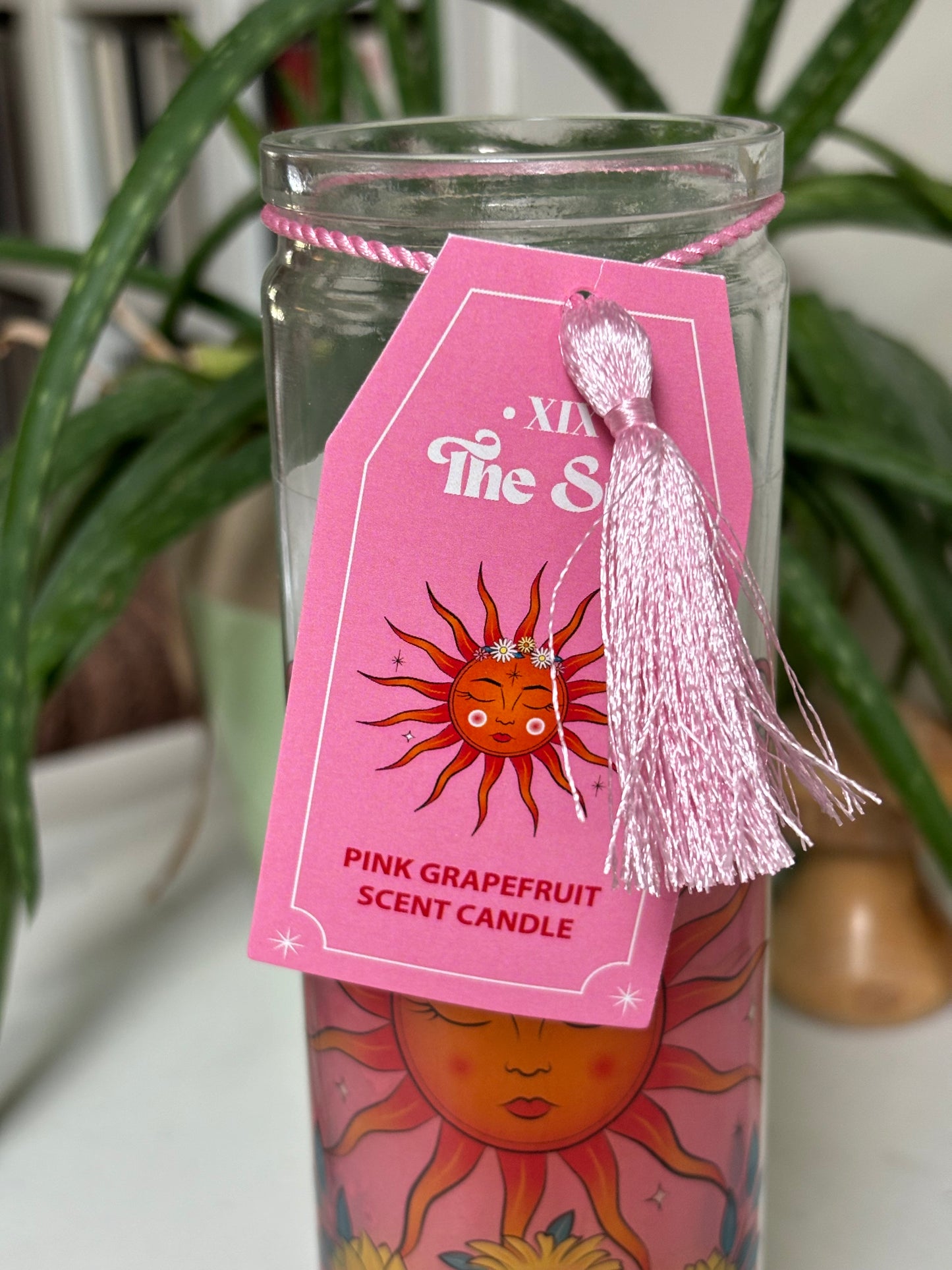 The Sun Glass Tube  Candle - Grapefruit