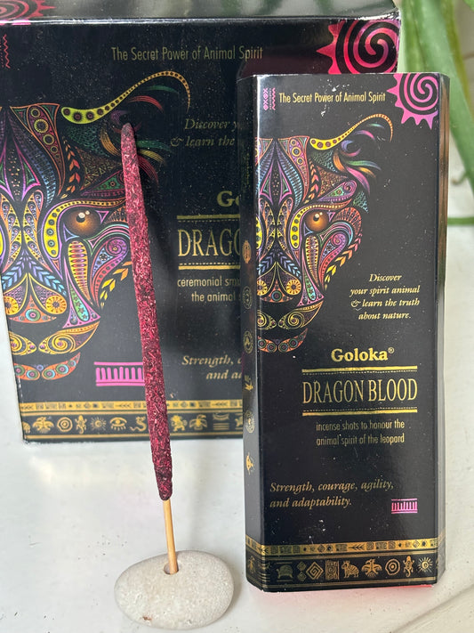 Goloka Dragon Blood Smudge Incense - 8 sticks