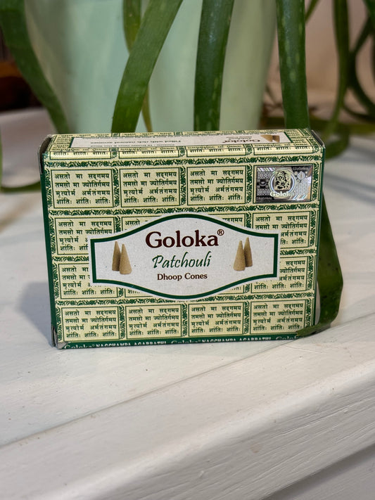 Goloka Patchouli Dhoop Cones 10pk