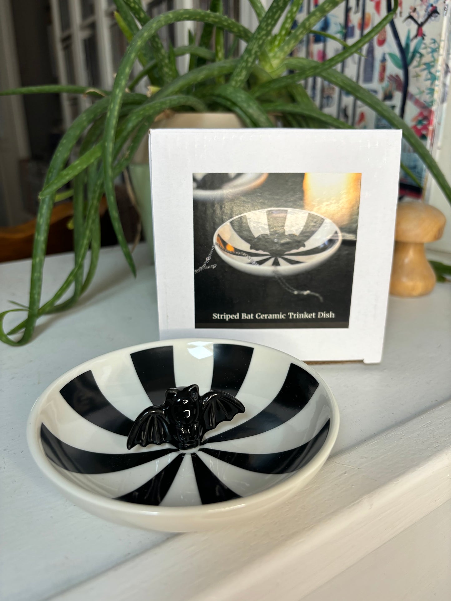 Striped Bat Trinket Dish