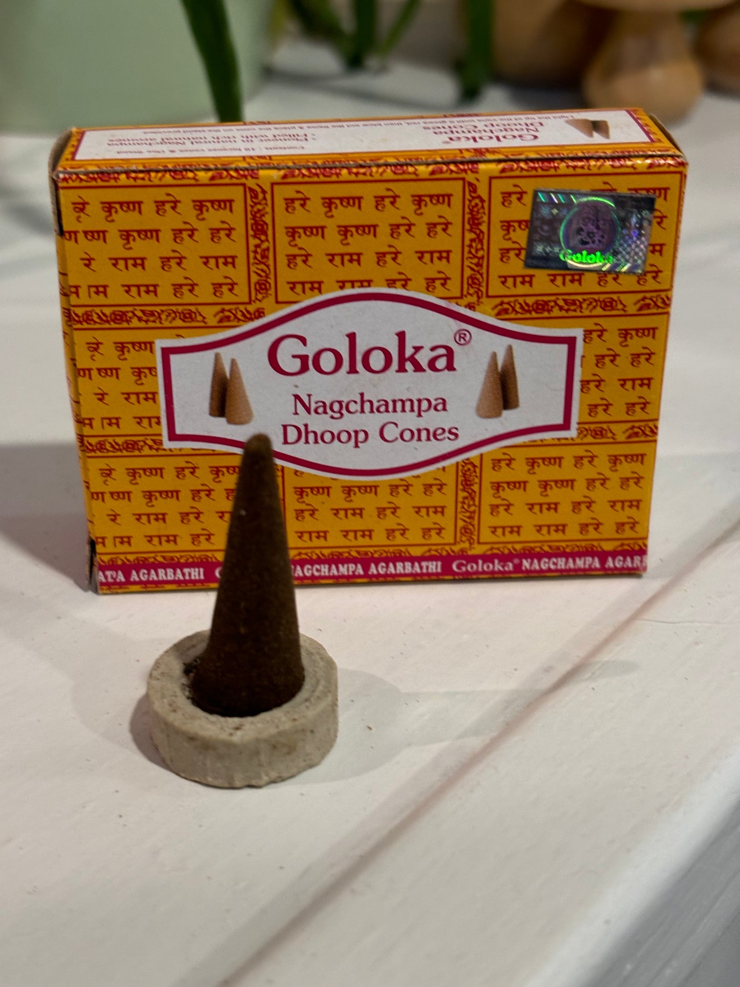 Goloka Nagchampa Dhoop Cones 10pk