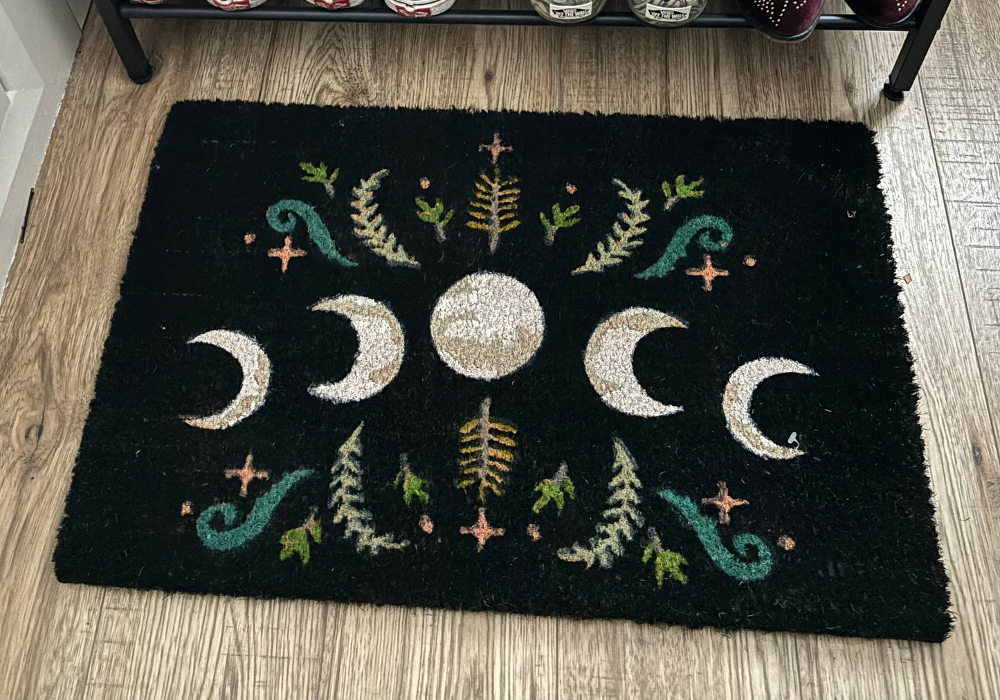 Dark Forest Moon Phase Coir Doormat