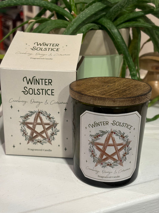 Winter Solstice Candle Jar