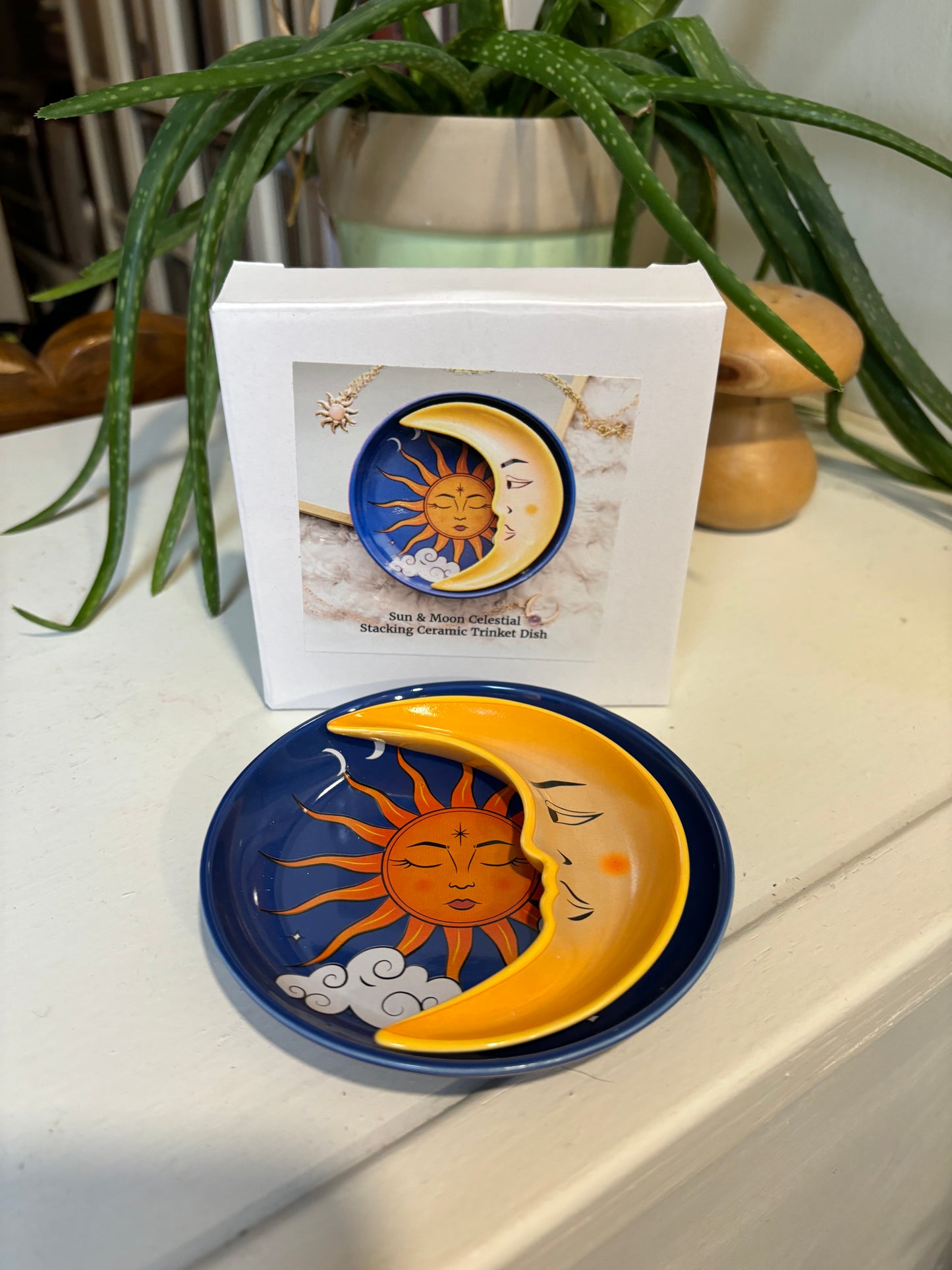 Stacking Trinket Dishes - Sun & Moon