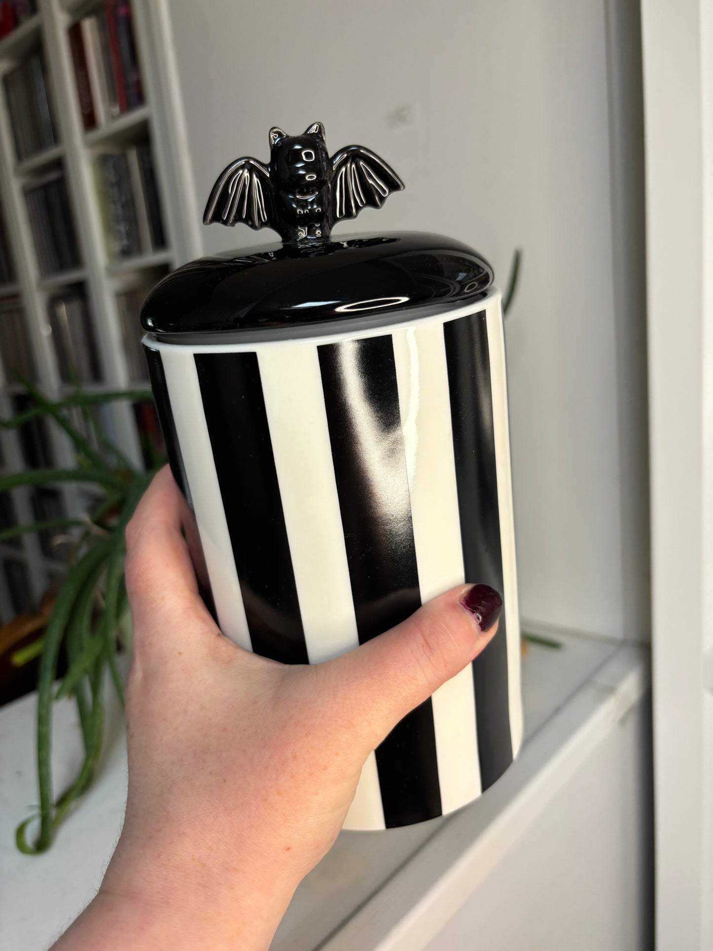 Striped Bat Storage Jar