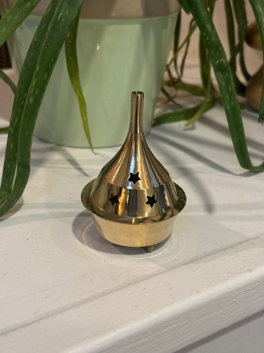 Brass Incense Holder - Star