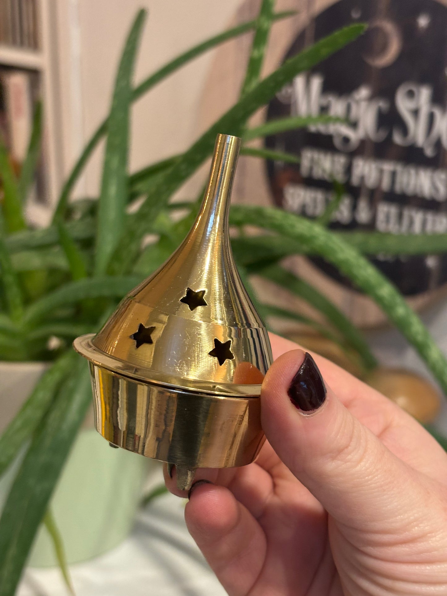 Brass Incense Holder - Star