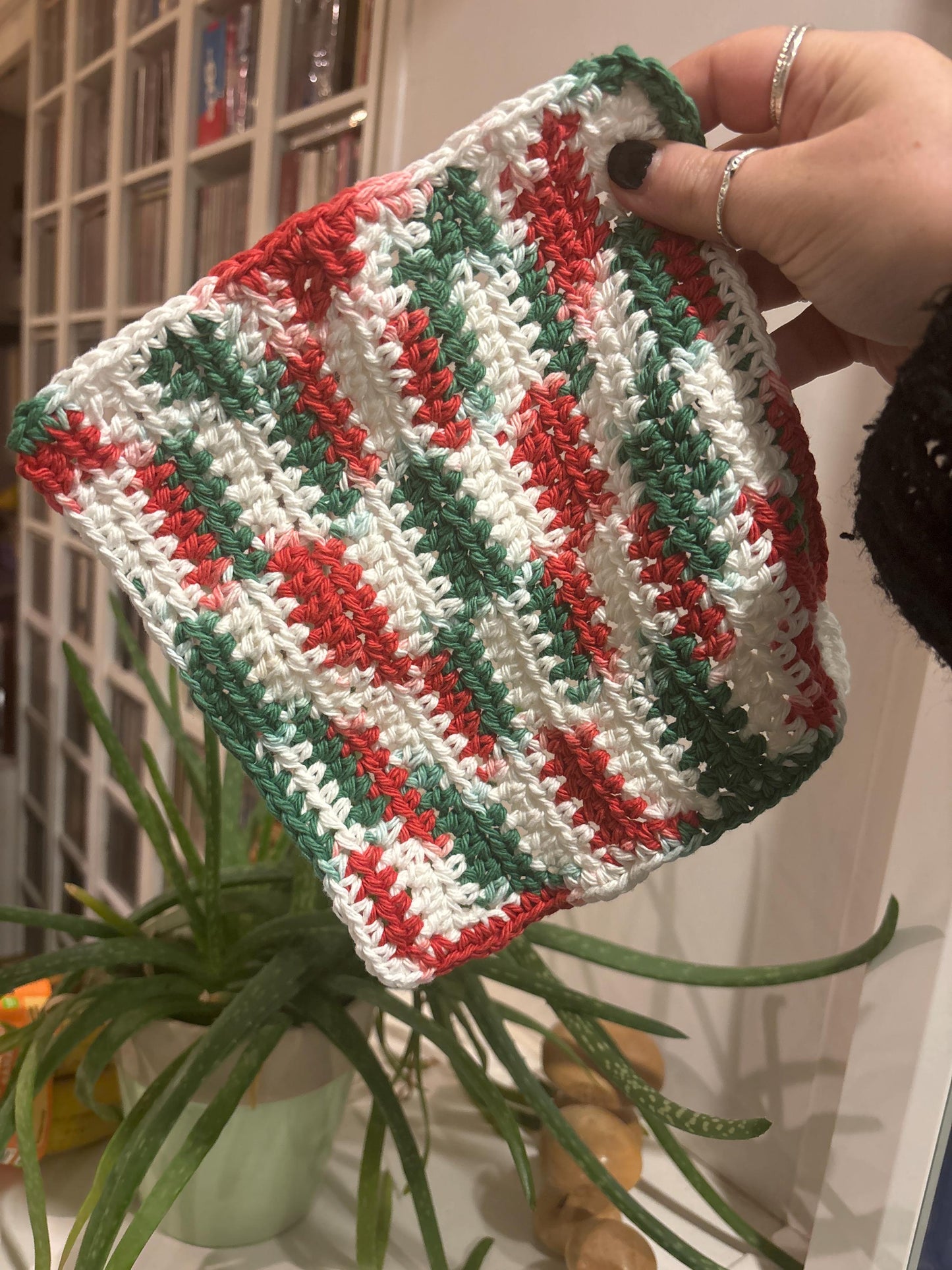 Handmade Christmas Cotton Dishcloth