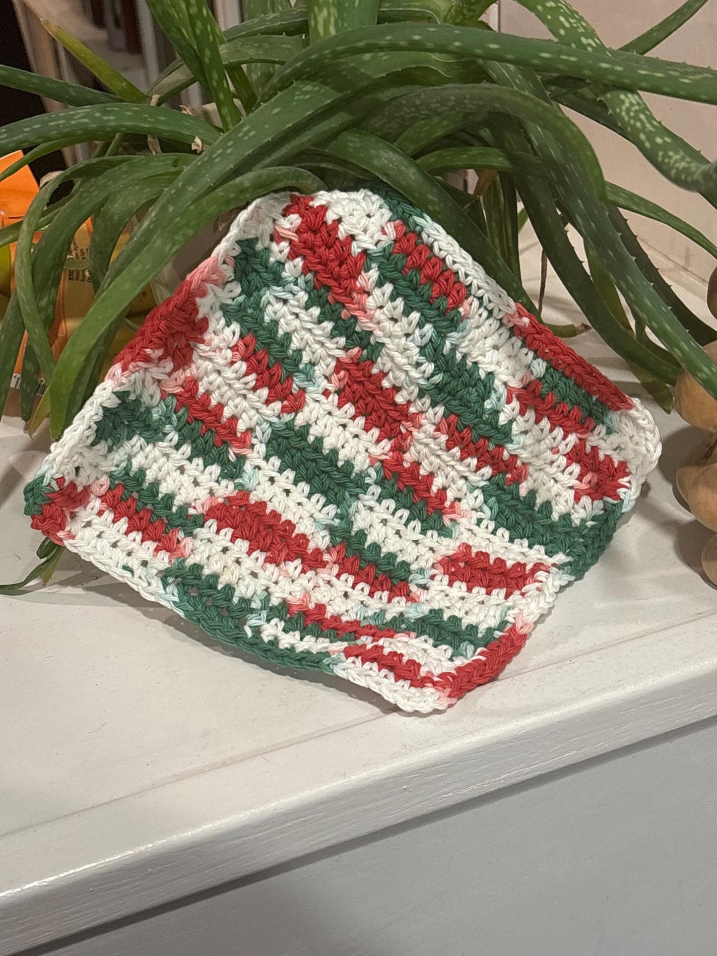 Handmade Christmas Cotton Dishcloth