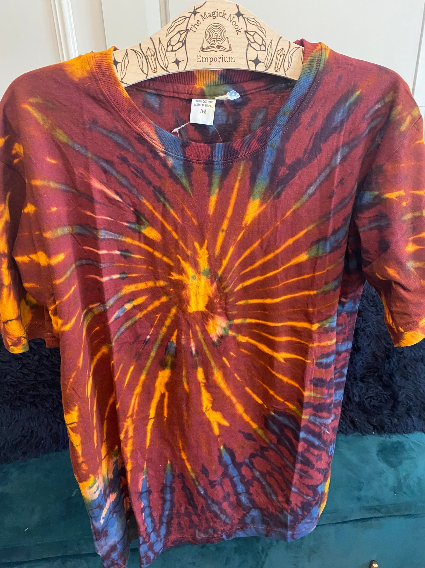 Tie Dye T Shirt - Maroon