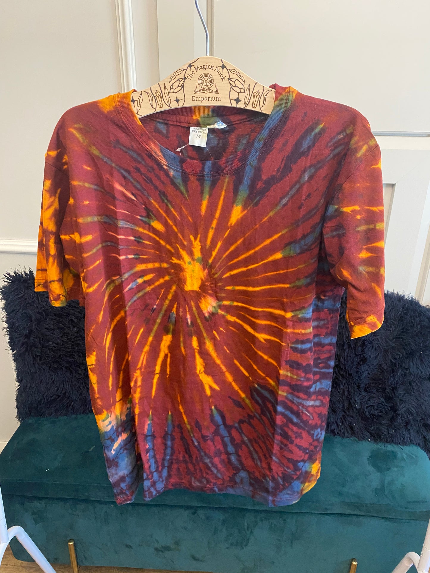 Tie Dye T Shirt - Maroon