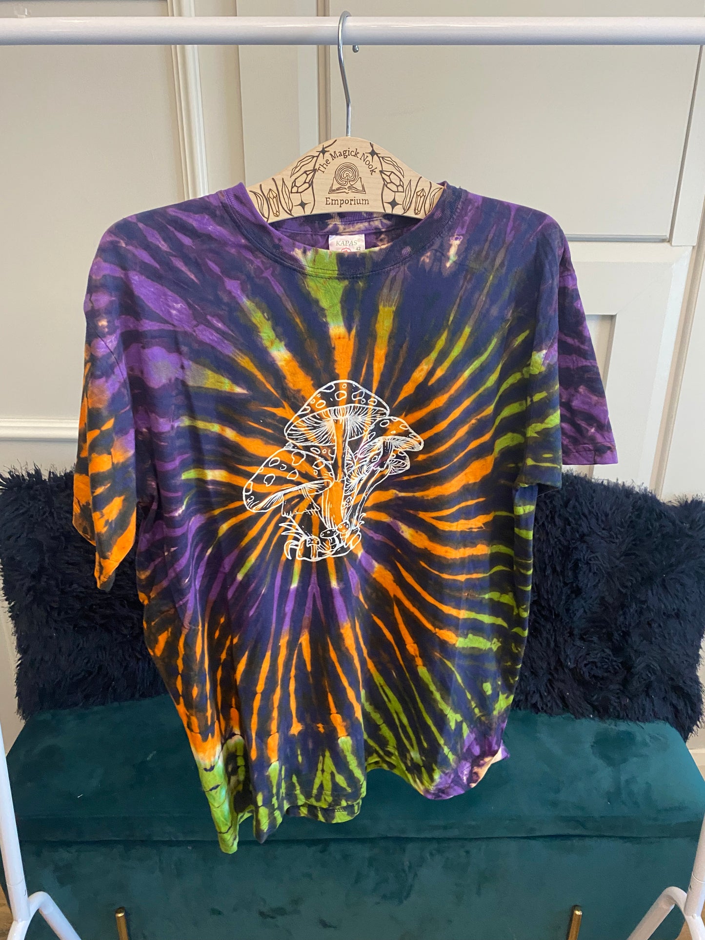 Mushroom Spiral Tie Dye T Shirt