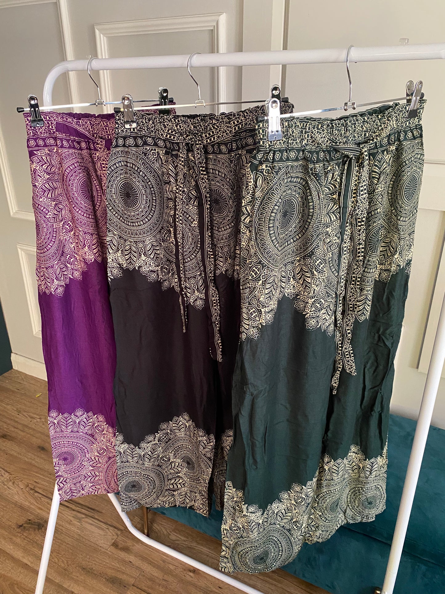 Mandala Print High Rise Trousers -Various Colours