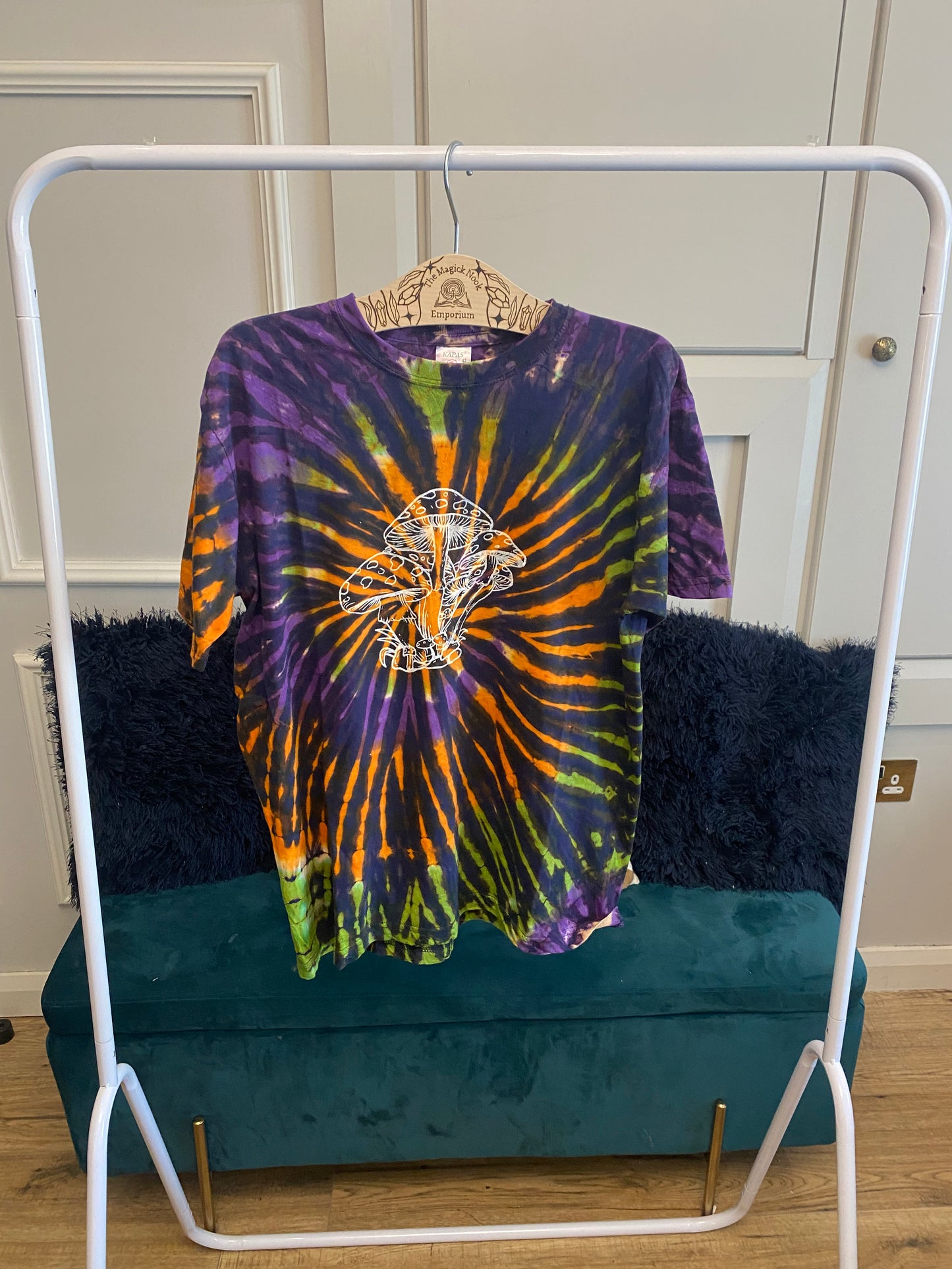 Mushroom Spiral Tie Dye T Shirt