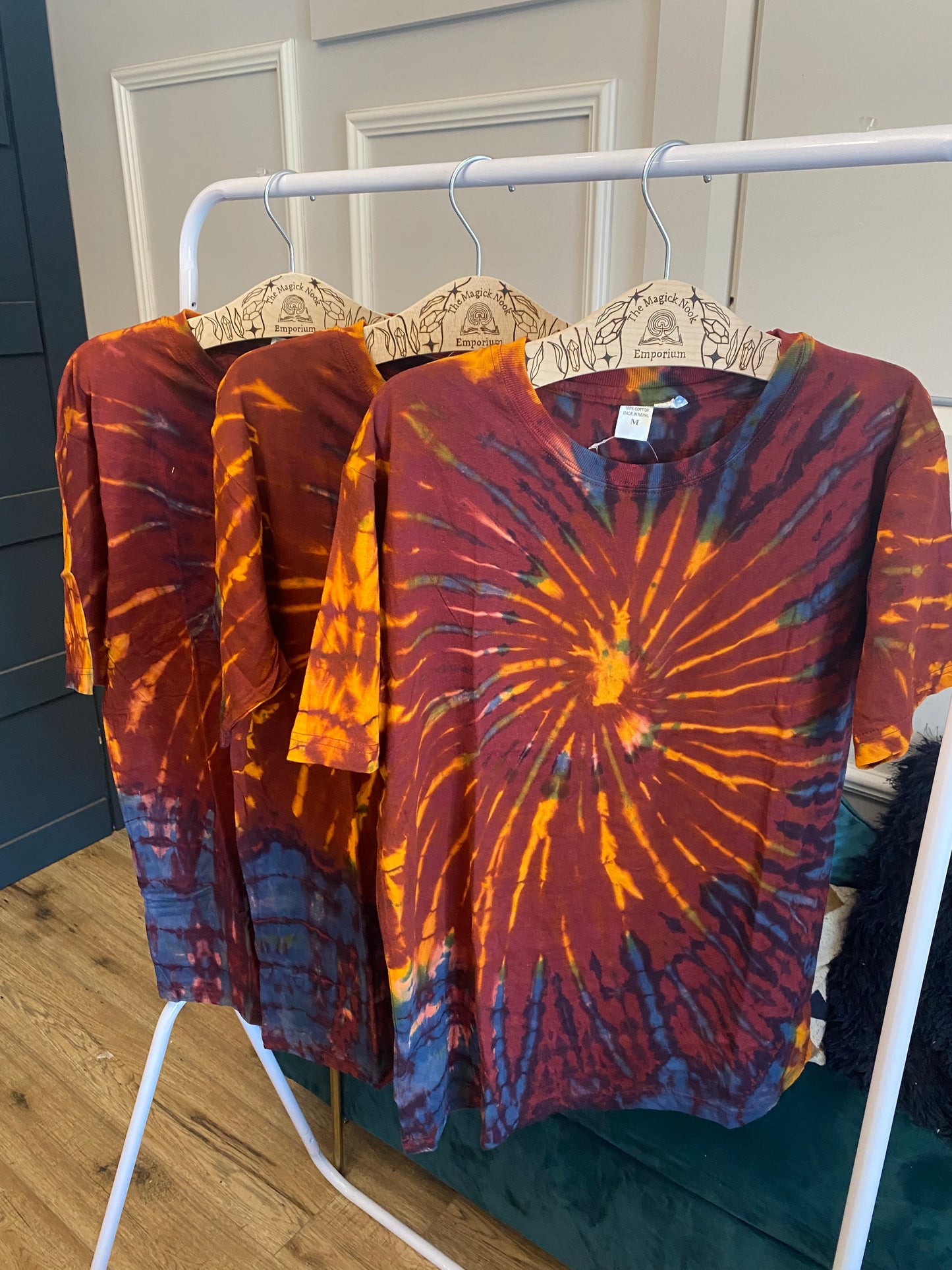 Tie Dye T Shirt - Maroon