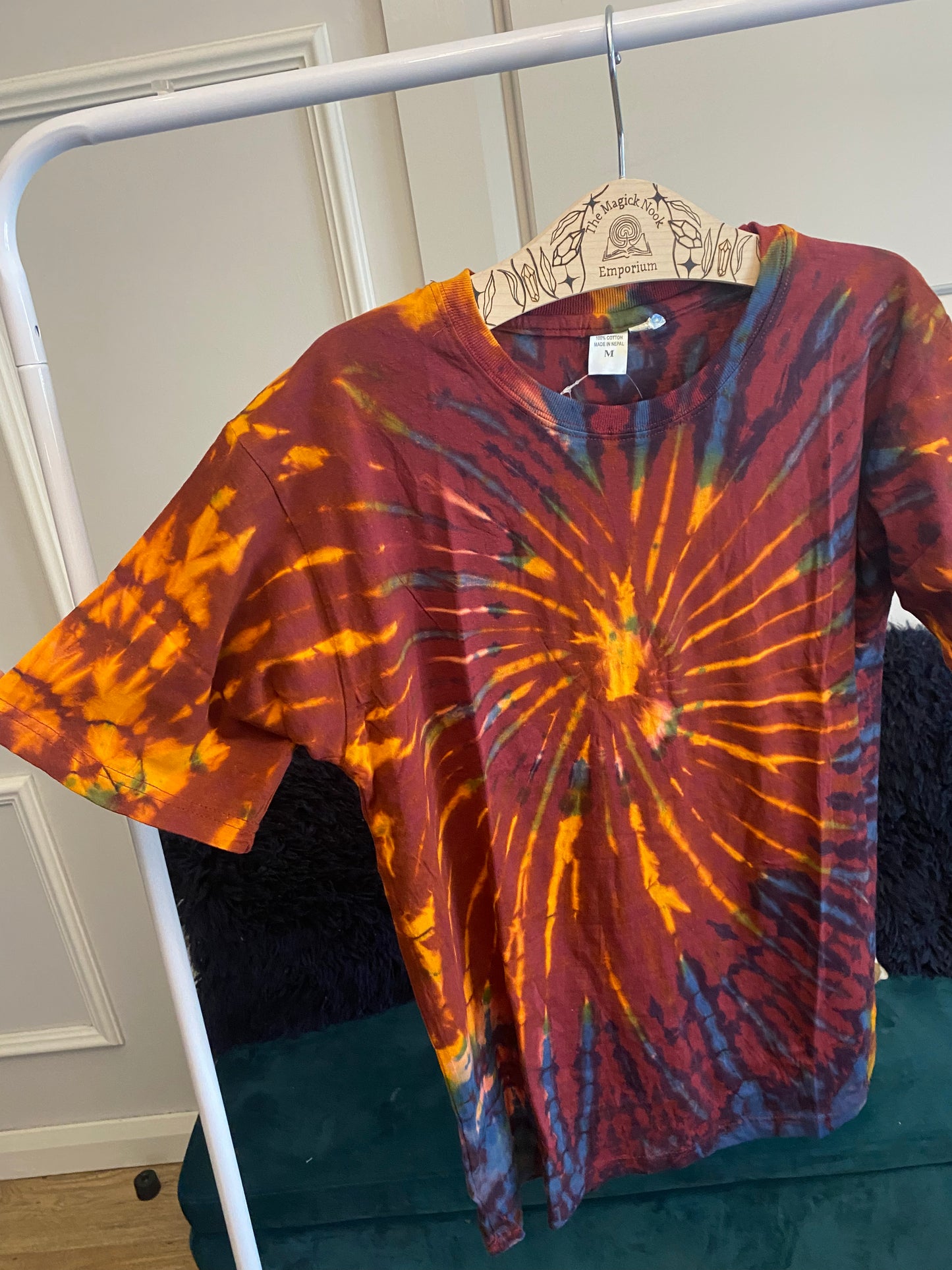 Tie Dye T Shirt - Maroon