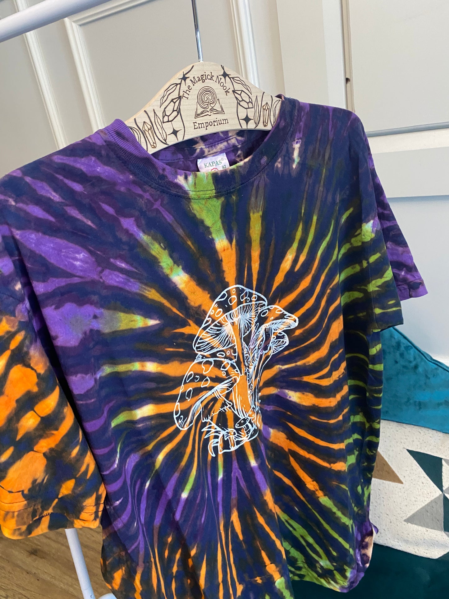 Mushroom Spiral Tie Dye T Shirt