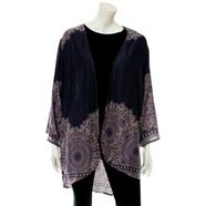 Mandala Print Open Front Kimono -Various Colours