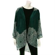 Mandala Print Open Front Kimono -Various Colours