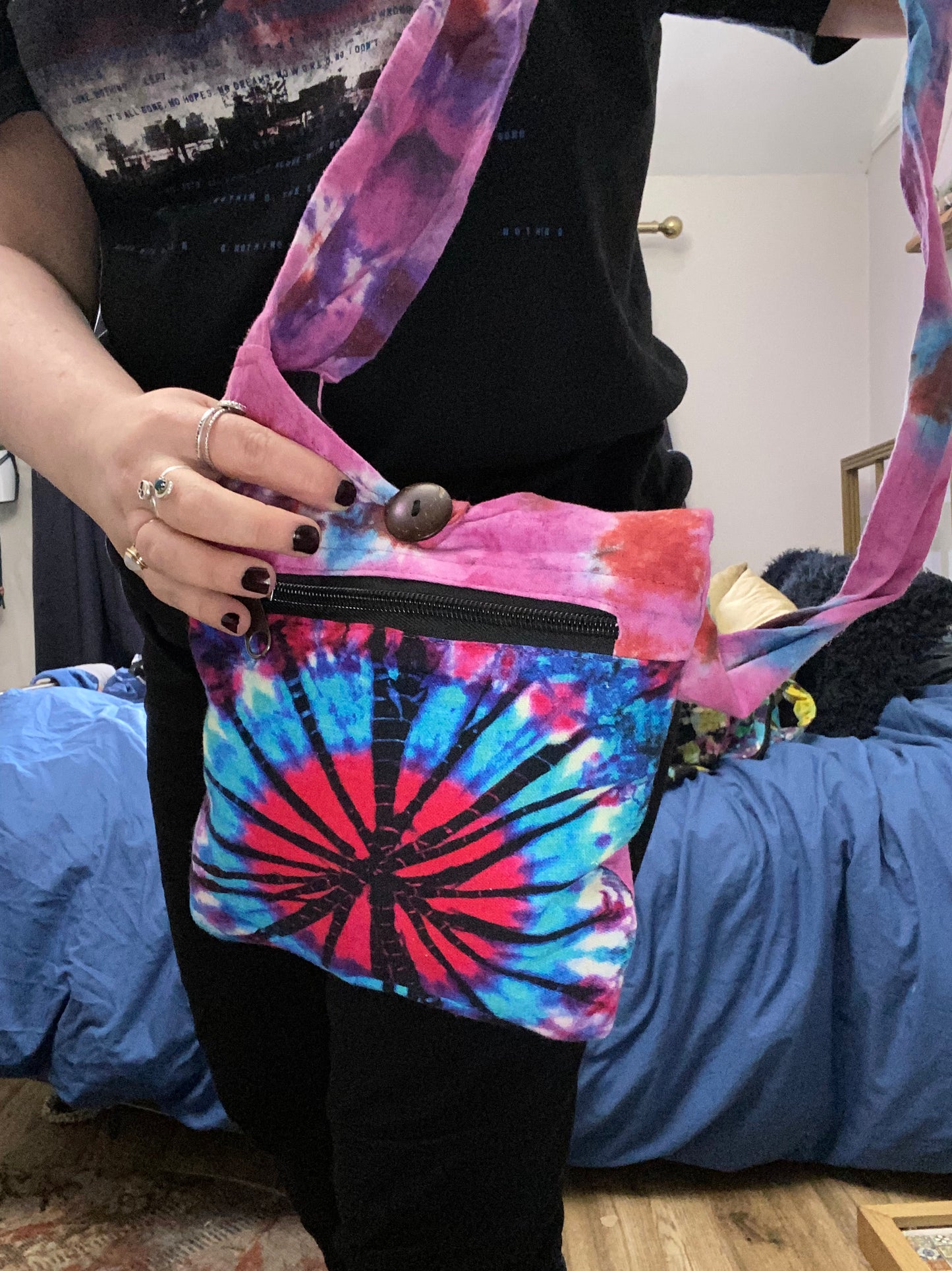 Small Tie Dye Crossbody Bag