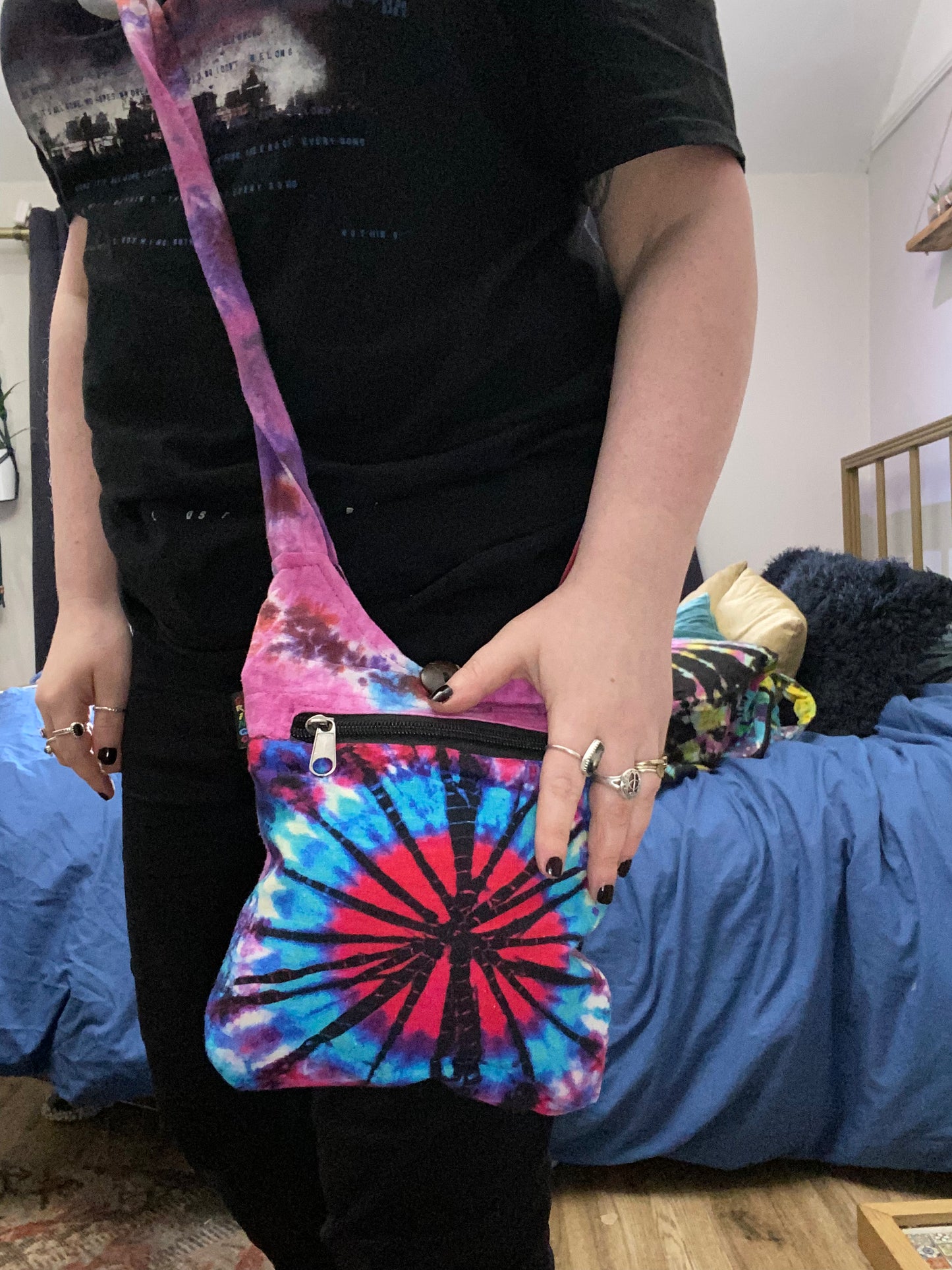 Small Tie Dye Crossbody Bag