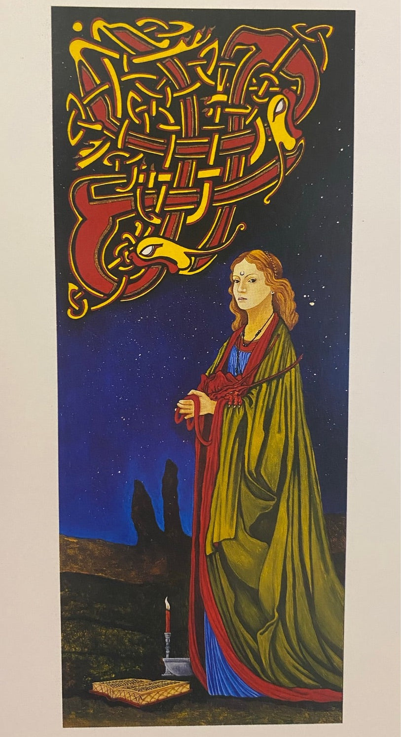 Art Card The Green Priestess by Stuart Littlejohn